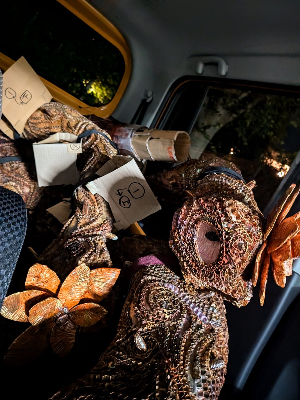 車に詰め込まれて〜